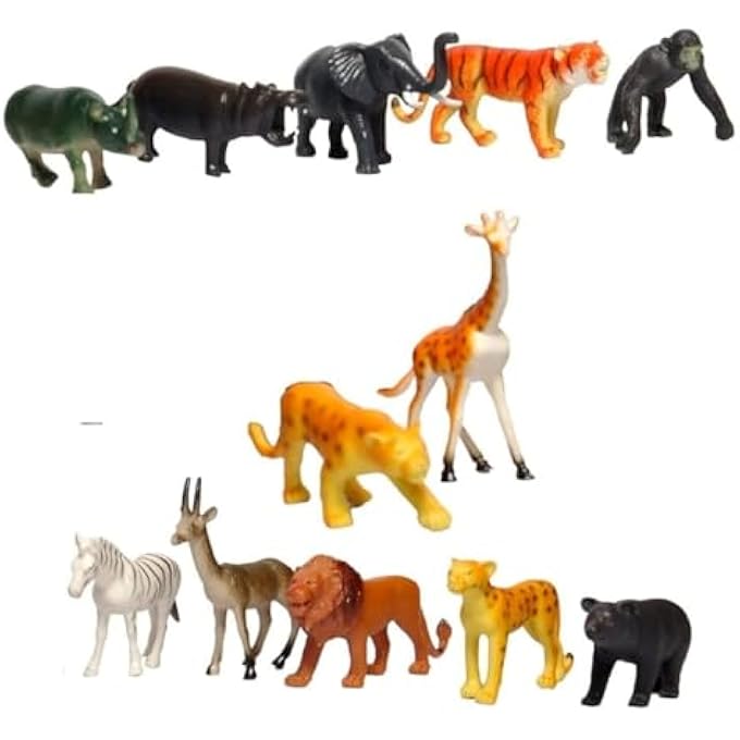 STRBOXONG ANIMAL LAND WILD ANIMAL SET OF 12-MW807 - Image 2